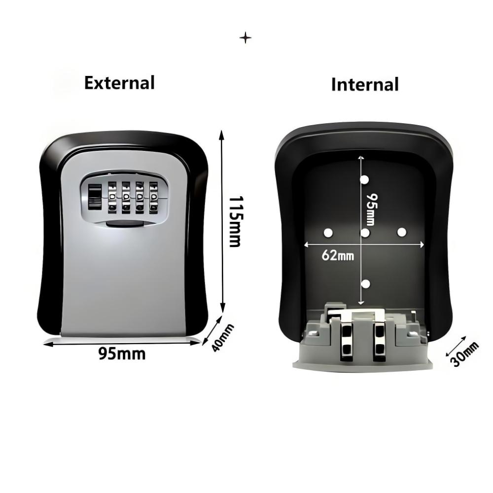 Home Security Key Box - Wall Mount Key Lock Box 4