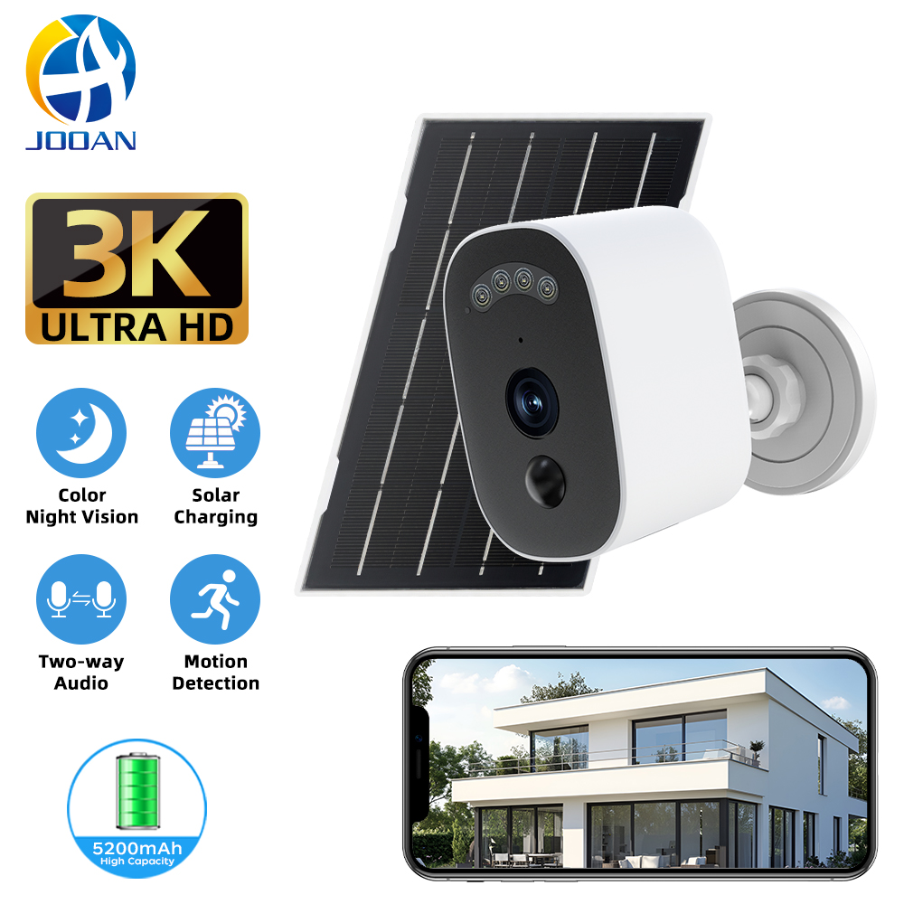 Home Security Monitoring System - Jooan 3K HD Solar Security Camera