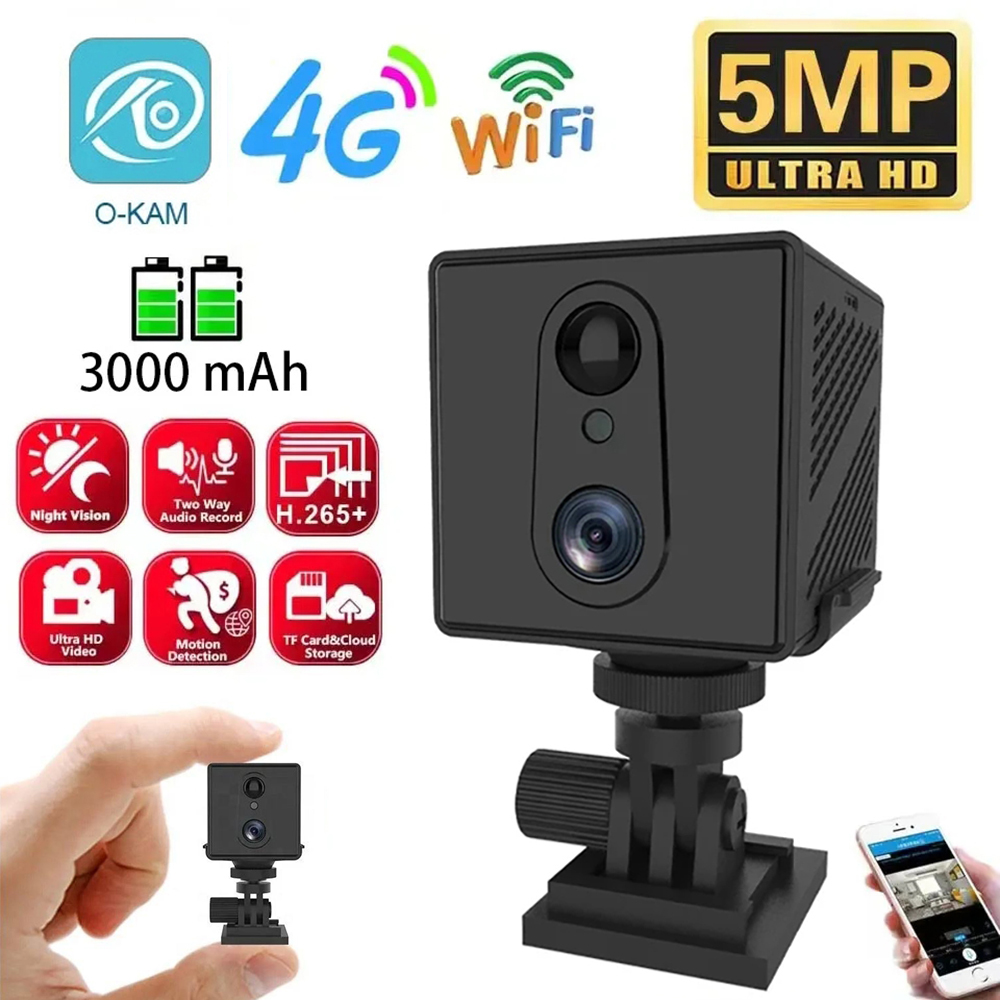 Home Security Camera Installation - 5MP 4G SIM Card Mini Camera
