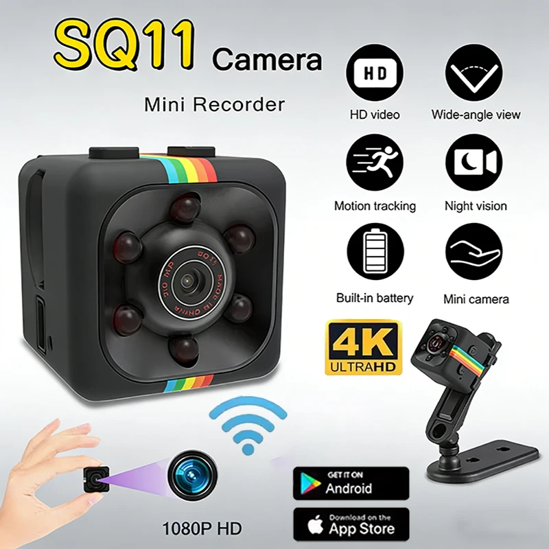 Home Security Technician - 4K Mini HD Camera1080p Portable Small