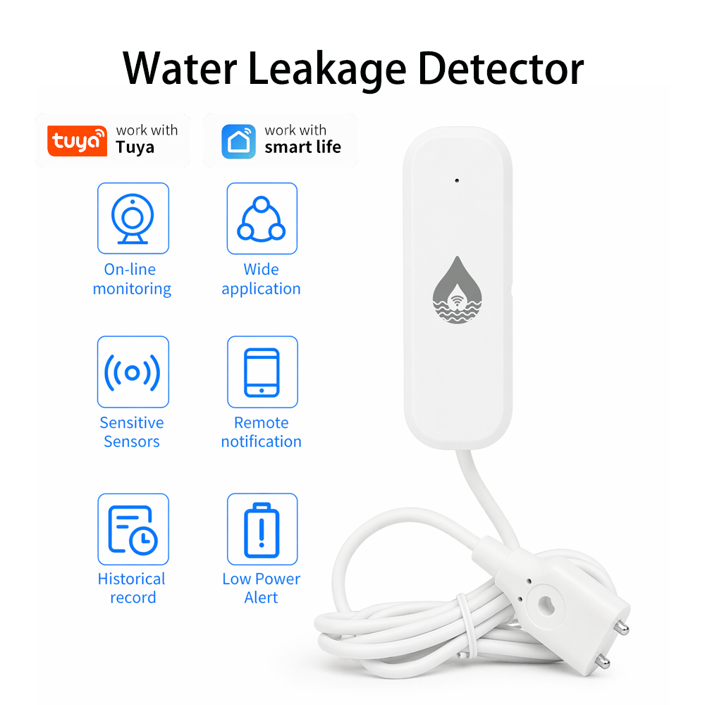 Home Security Monitoring - YFK WiFi/Zigbee Water Leakage Alarm Sensor