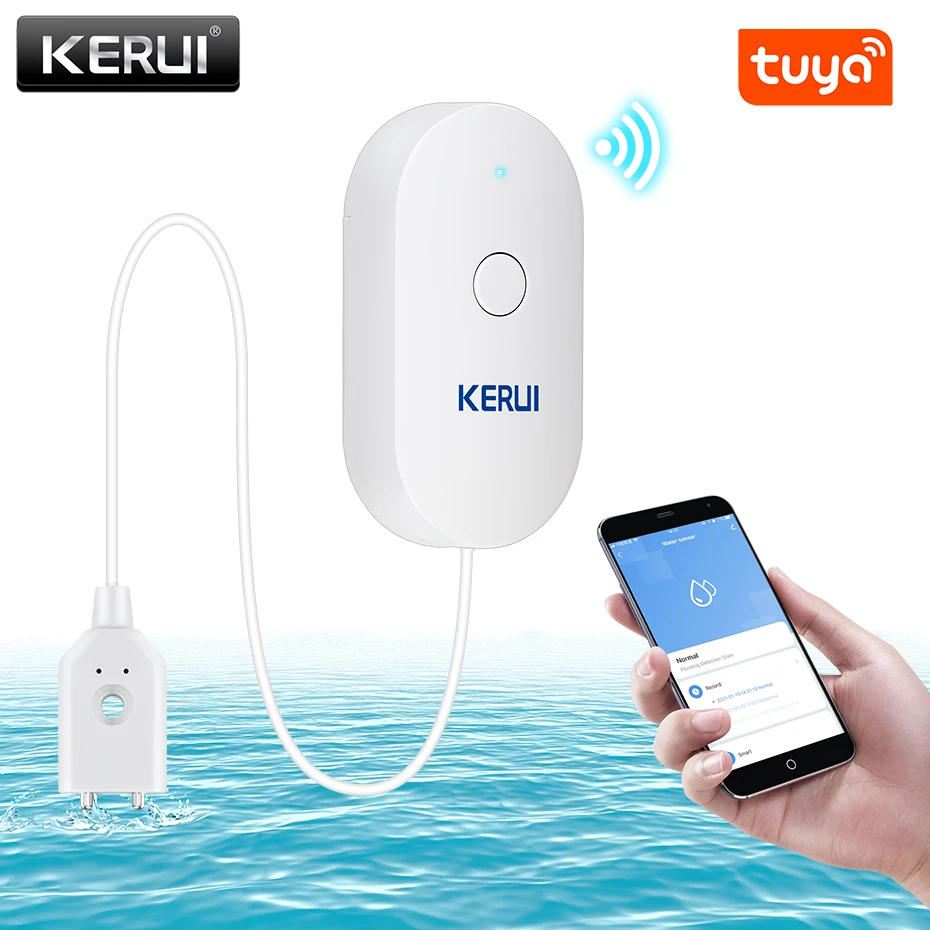 Home Security Monitoring - KERUI WiFi Water Sensor Smart Home