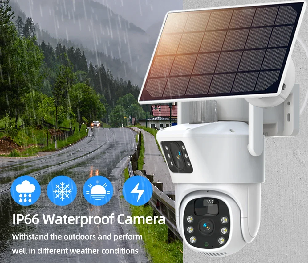 4K 8MP Dual Lens Wifi Solar CC - Home Security Monitoring System review and price