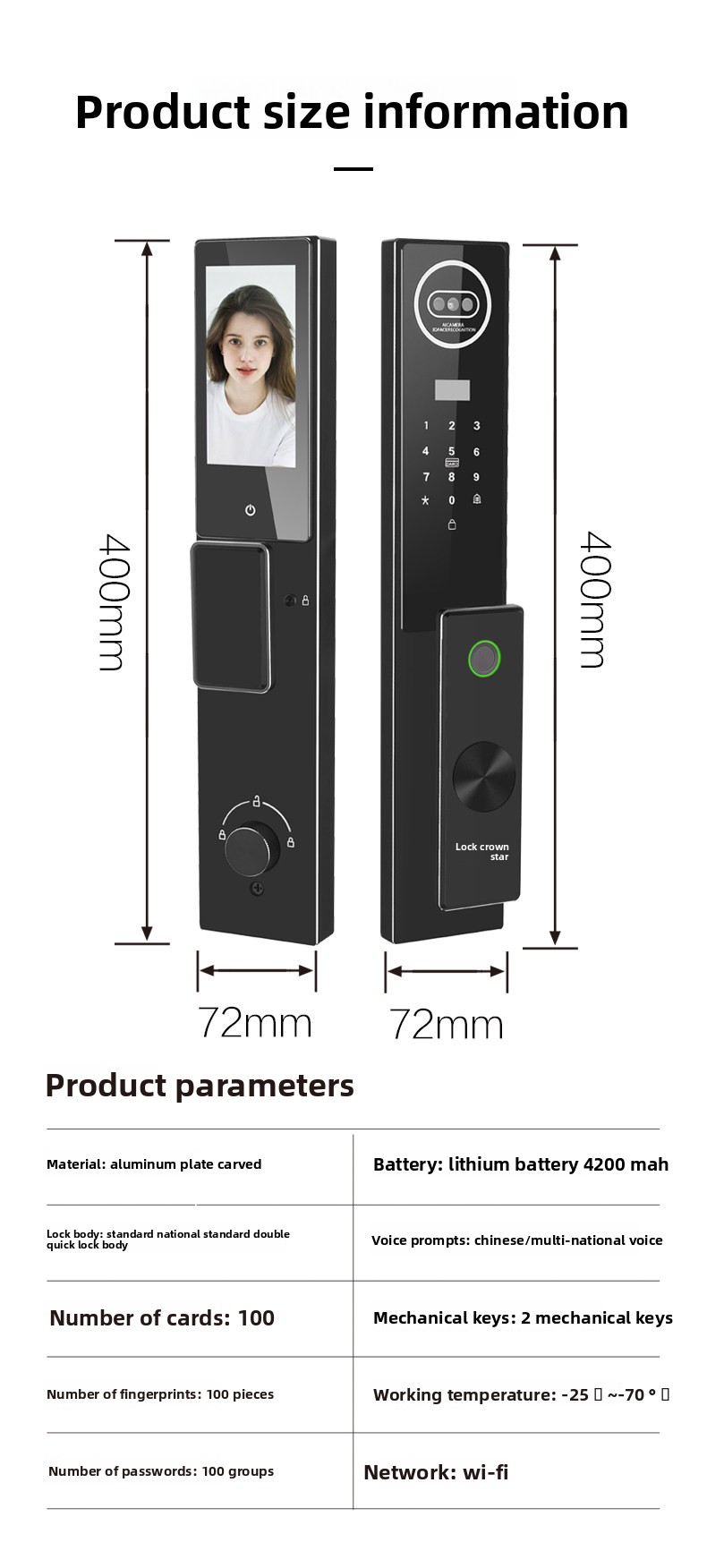 Smart Home Security Door Lock  - Home Security Lock System review and price
