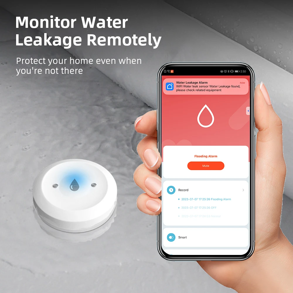 Zigbee3.0 Smart Water Leak Sen - Home Security Monitoring review and price