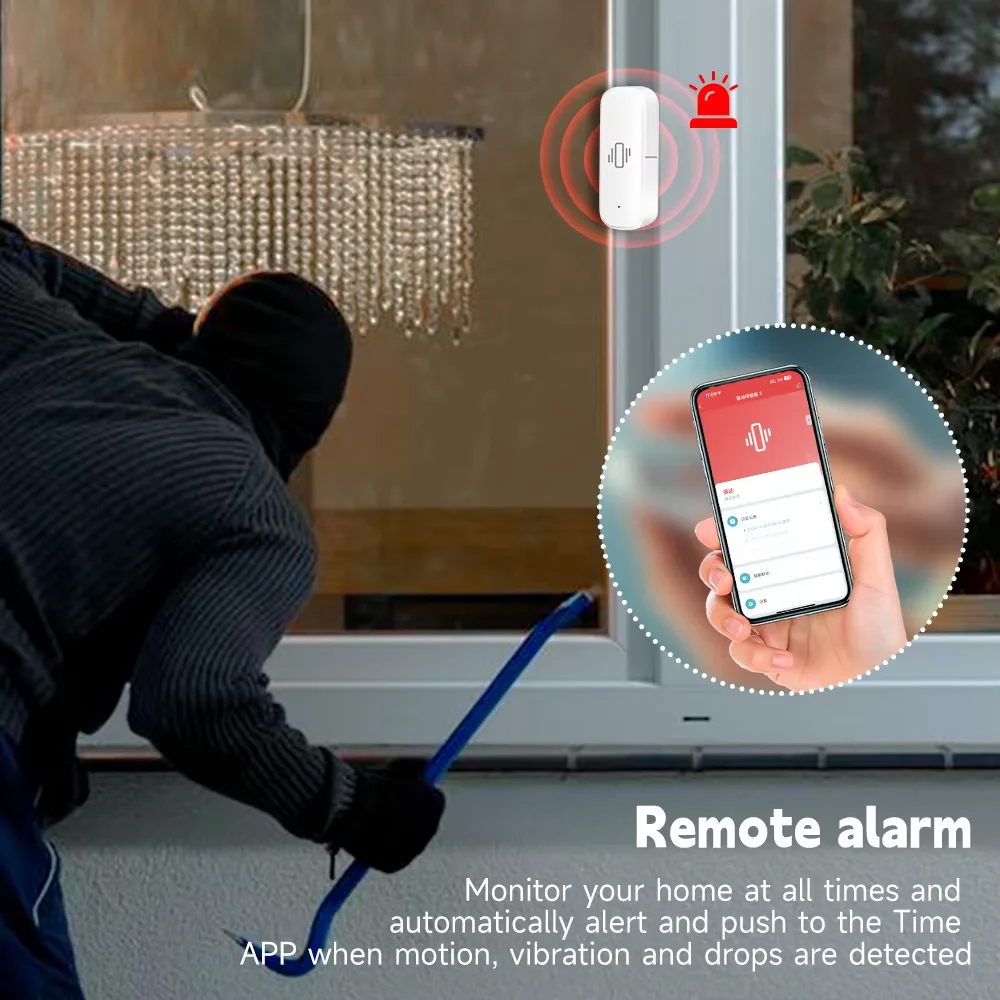 Smart ZigBee Vibration Sensor  - Home Security Monitoring review and price