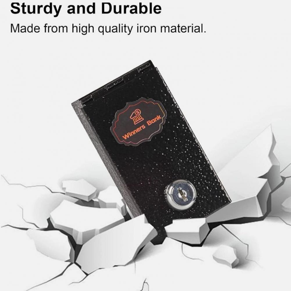 Metal Cash Box Portable Metal  - Home Security Key Box review and price