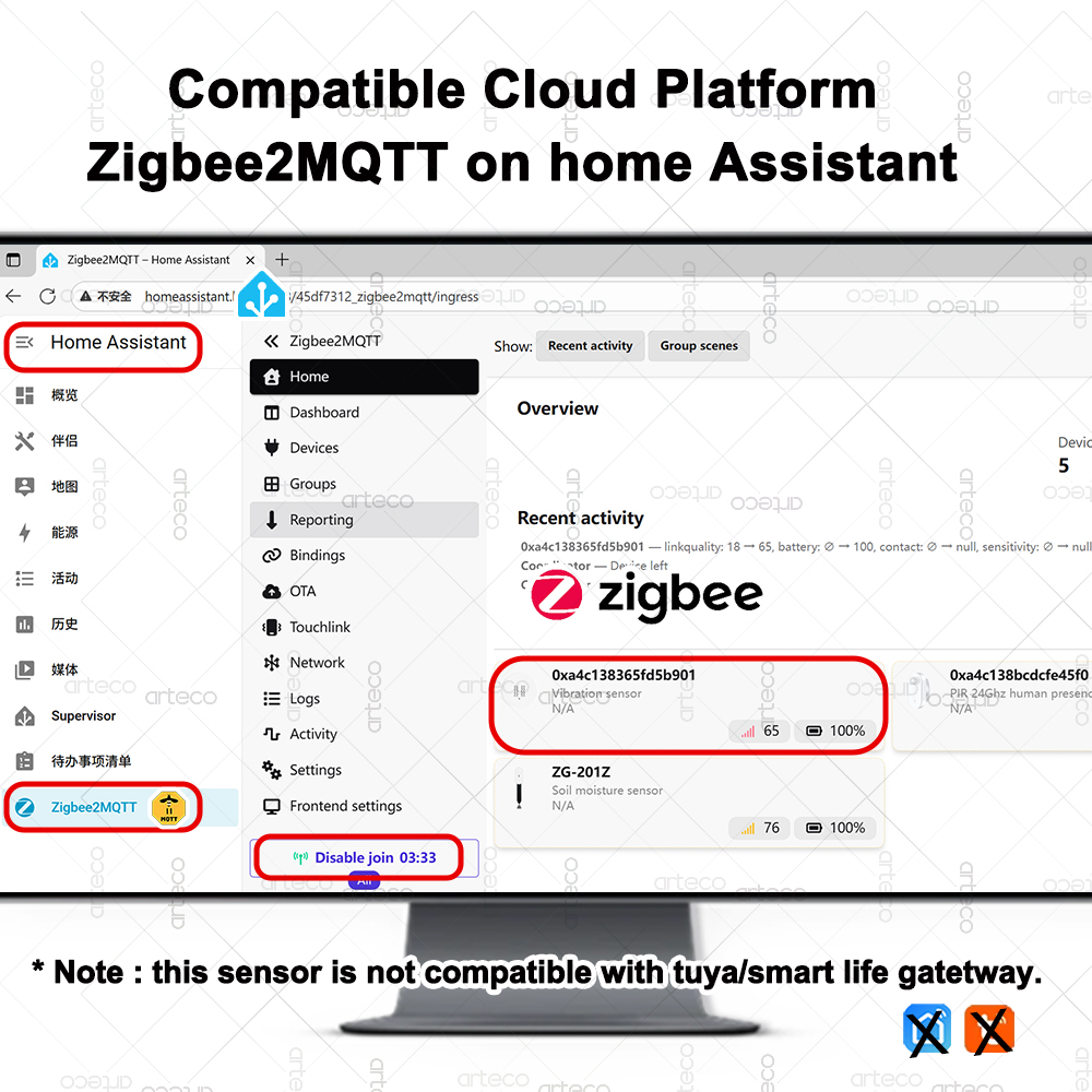 ZigBee Smart Vibration Sensor  - Home Security Monitoring review and price