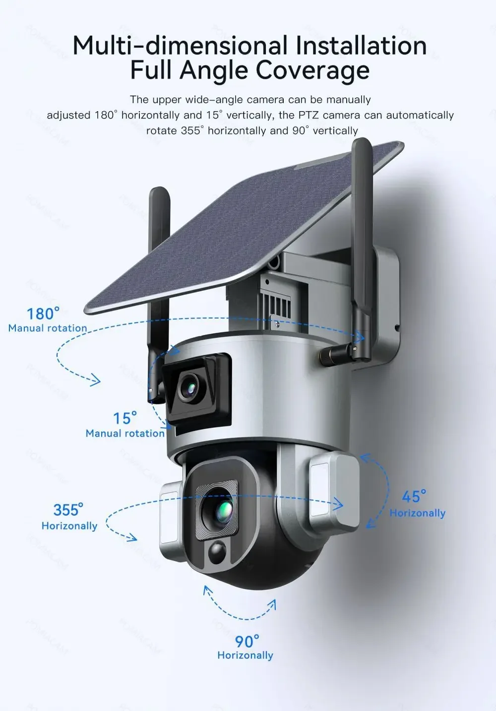 4G Wireless Solar Camera Dual  - Home Security Cameras Uk review and price