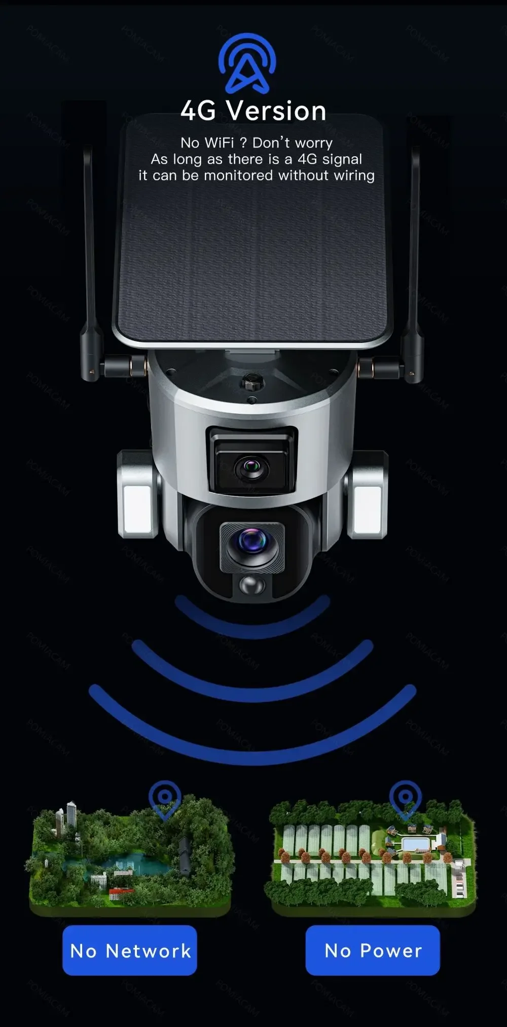 4G Wireless Solar Camera Dual  - Home Security Cameras Uk review and price