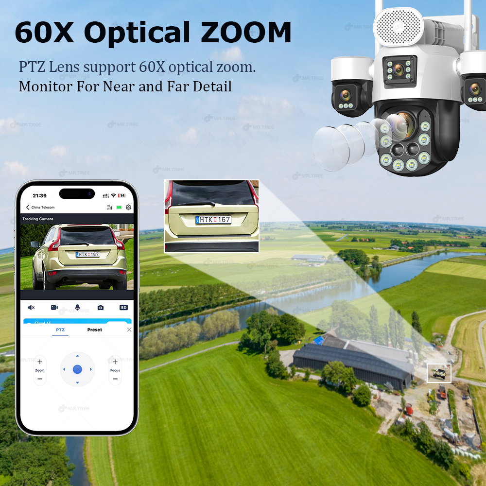 AOV Four Lens Outdoor Surveill - Home Security Camera Installation review and price