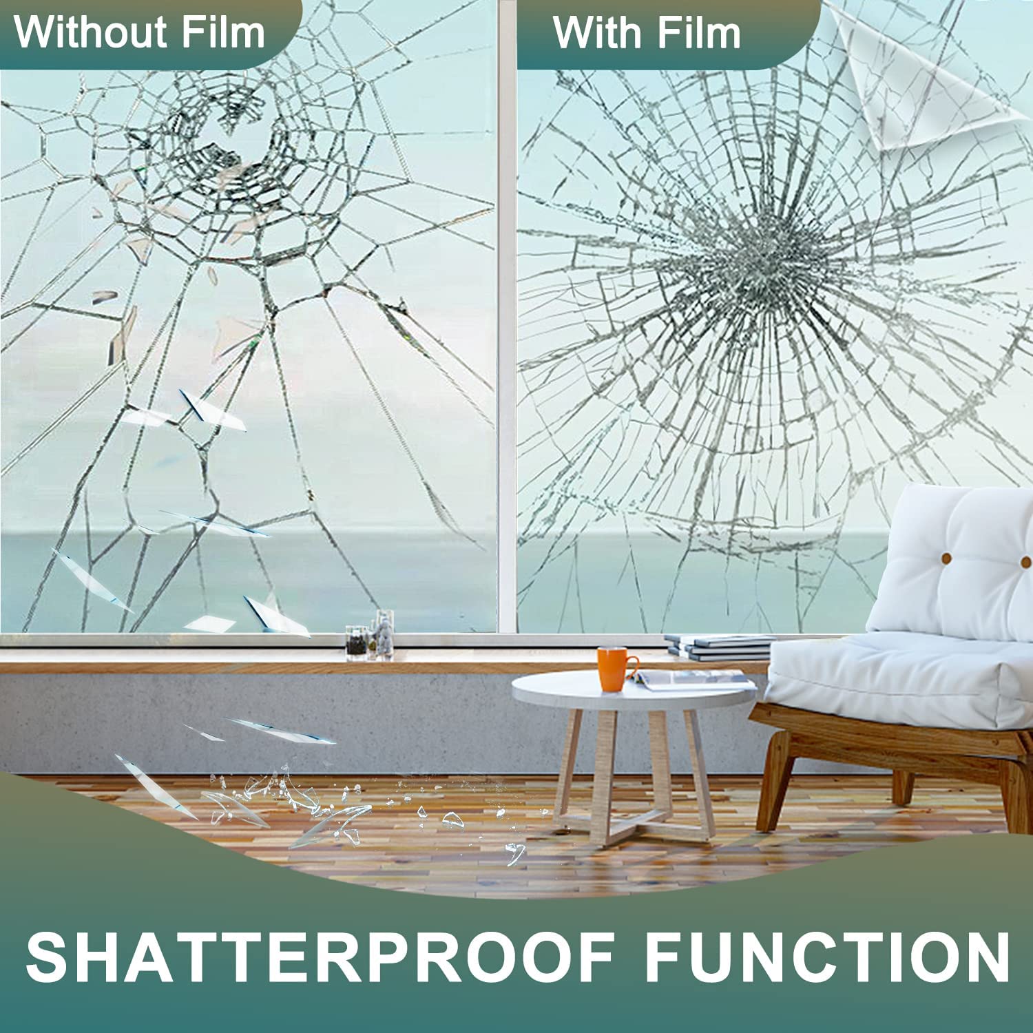 2/3/5/8m Clear Security and Sa - Home Security Film For Windows review and price