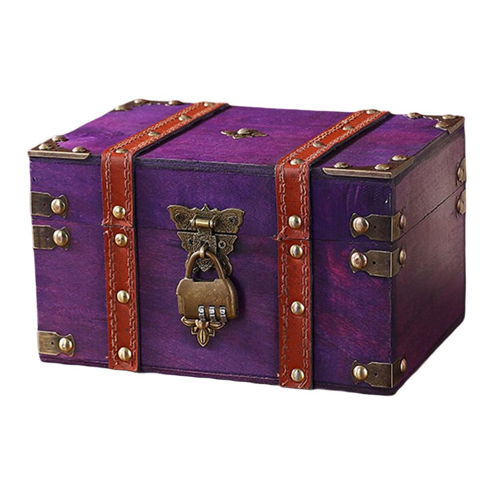 Secure Wooden Treasure Box wit - Home Security Key Box review and price