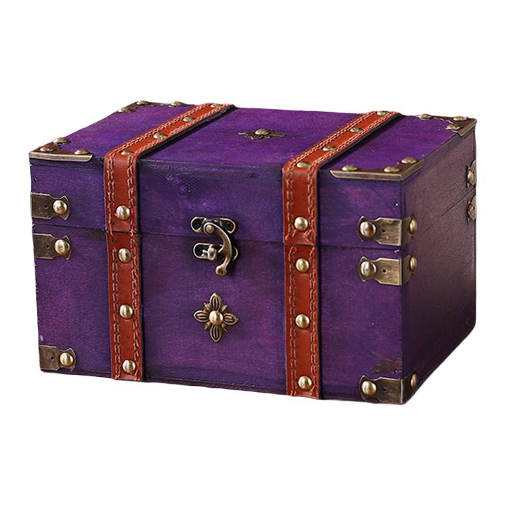 Secure Wooden Treasure Box wit - Home Security Key Box review and price