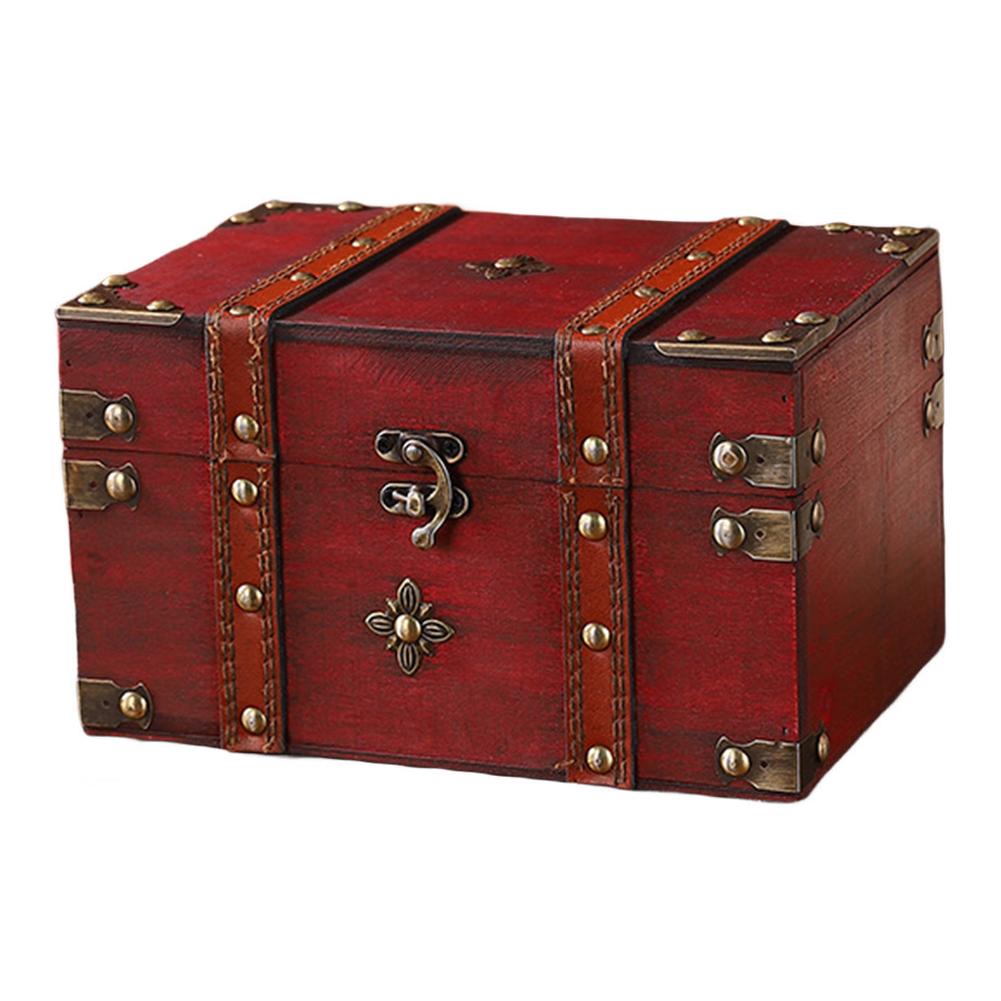 Secure Wooden Treasure Box wit - Home Security Key Box review and price