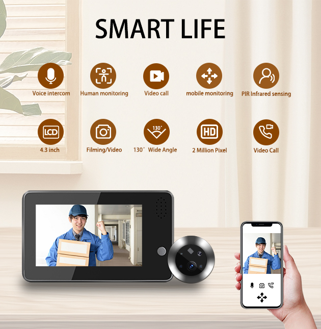 4.3inch Tuya Smartlife WiFi Do - Home Security Cameras Wireless review and price