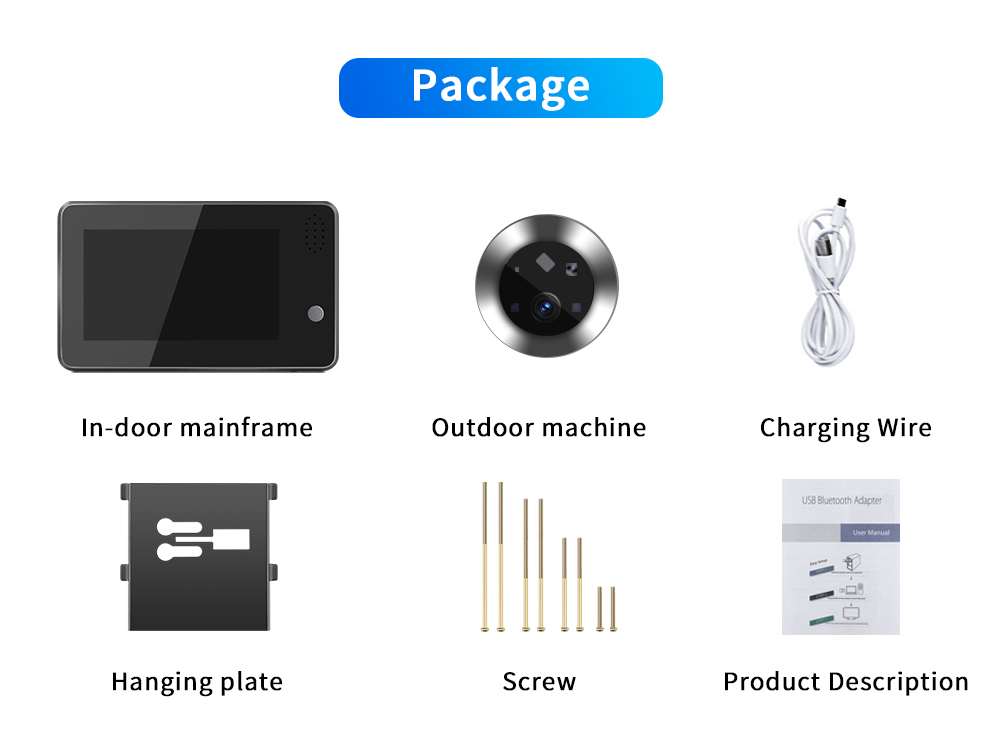 4.3inch Tuya Smartlife WiFi Do - Home Security Cameras Wireless review and price