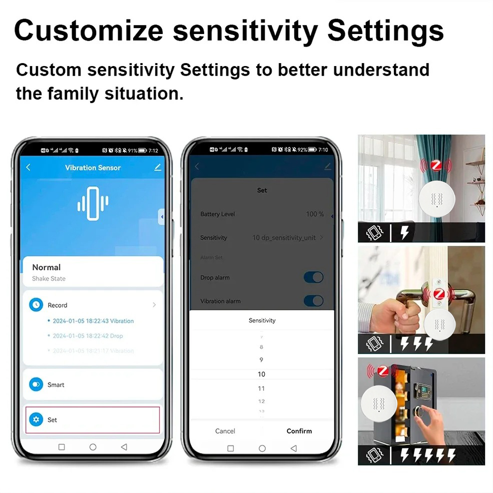Tuya ZigBee Smart Vibration &  - Home Security Monitoring System review and price