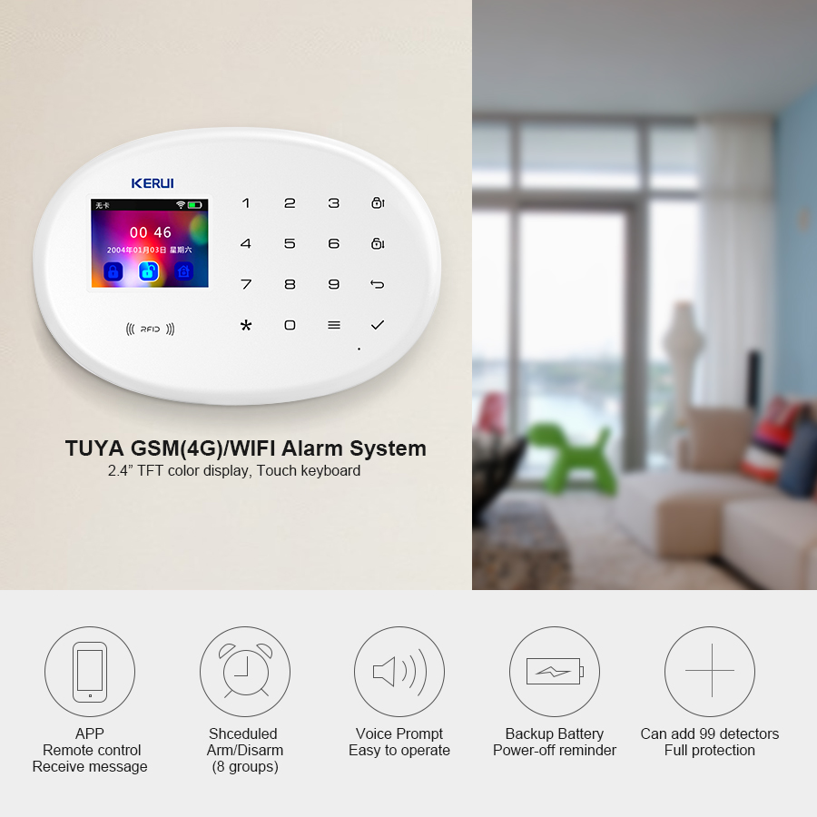 KERUI W202 WIFI GSM Alarm Syst - Home Security Technician review and price