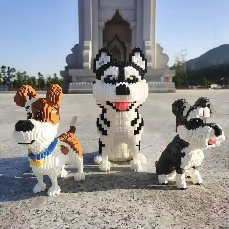 8000 Pcs Pet Dog Building Bloc - Home Security Game review and price