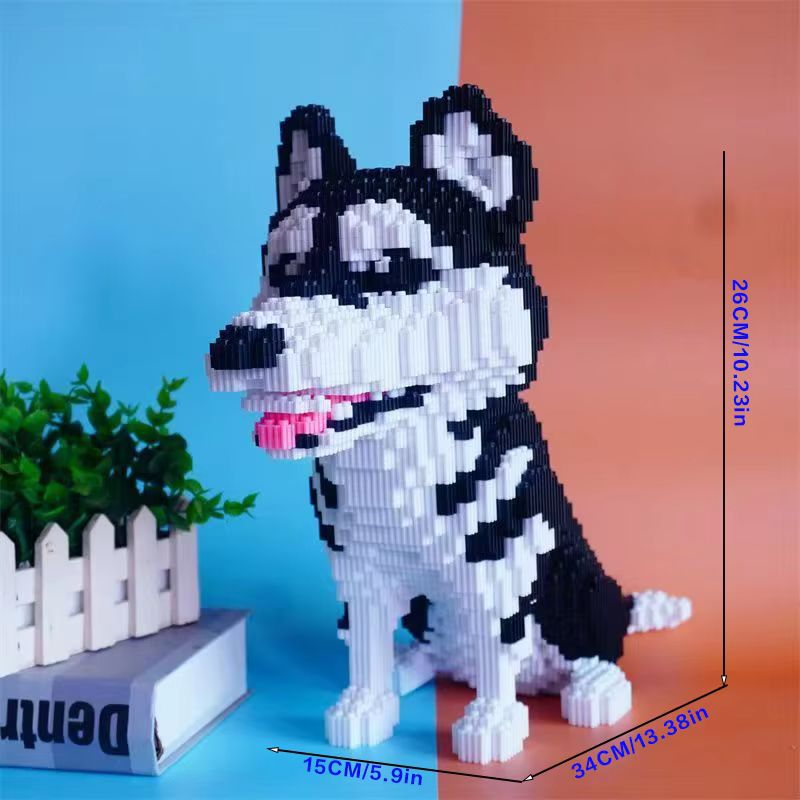 8000 Pcs Pet Dog Building Bloc - Home Security Game review and price