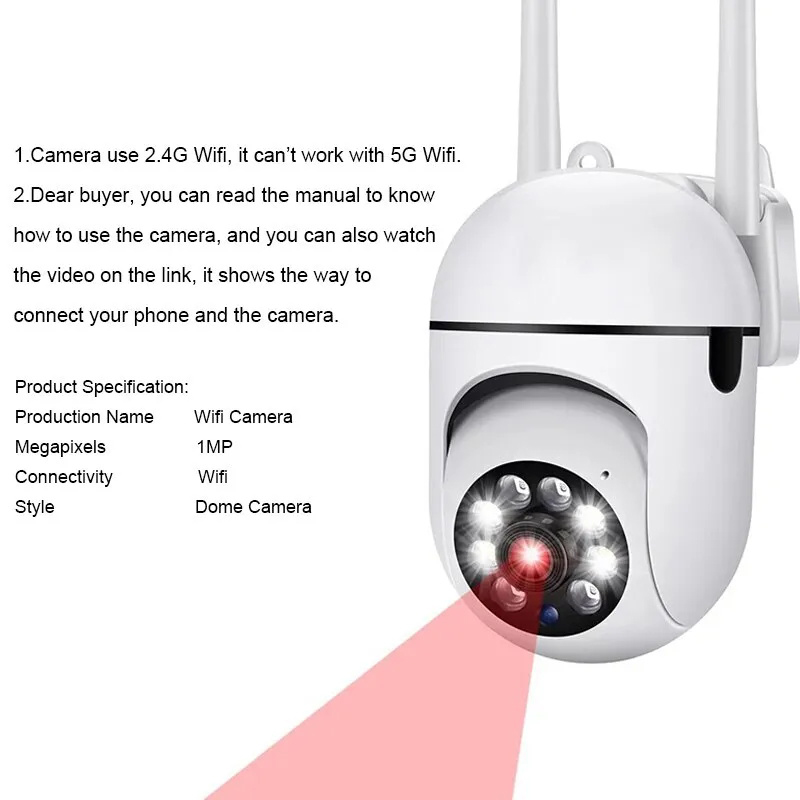 3MP 2.4G WiFi Camera Home PTZ  - Home Security Premium Eset review and price