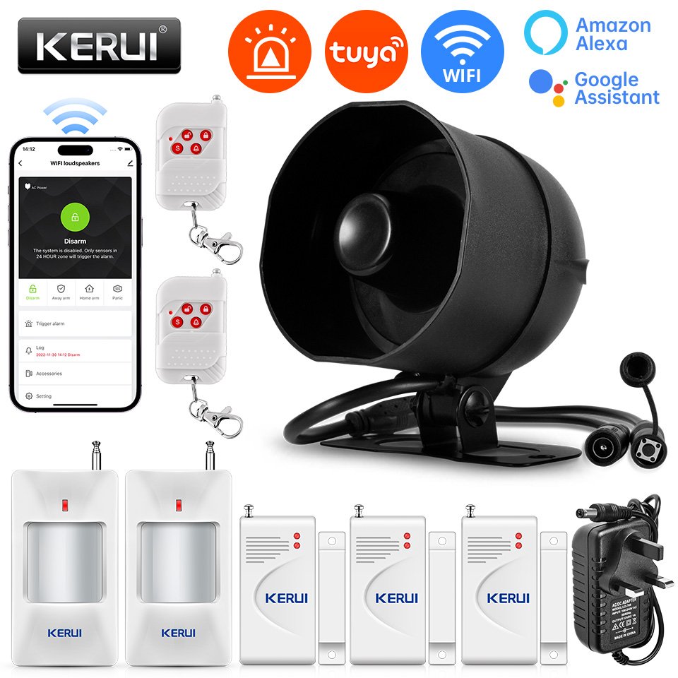 KERUI 120db Siren Alarm System - Home Security Technician review and price