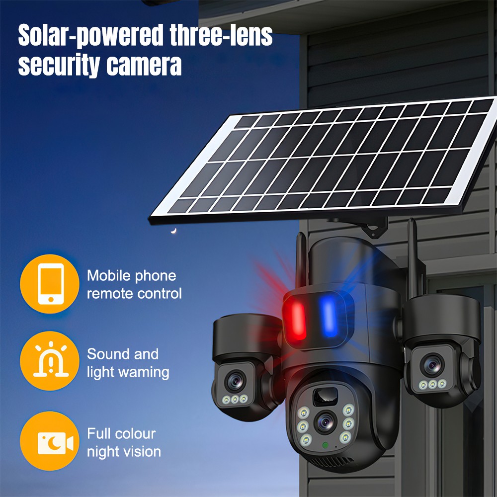 Solar WiFi PTZ Camera Outdoor  - Home Security Cameras Wireless review and price