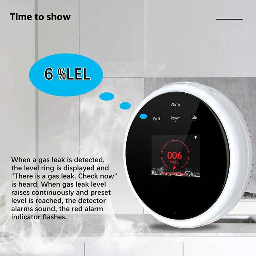 2.4G WiFi Gas Alarm Sensor Com - Home Security Monitoring review and price