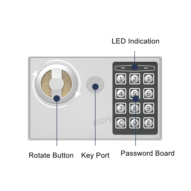 Wall-Mounted Password Safety B - Home Security Key Box review and price