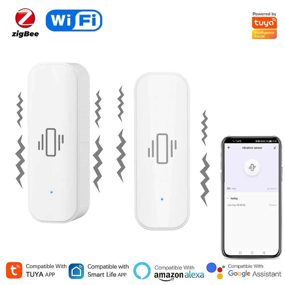 Tuya WiFi/Zigbee Smart Vibrati - Home Security Monitoring review and price