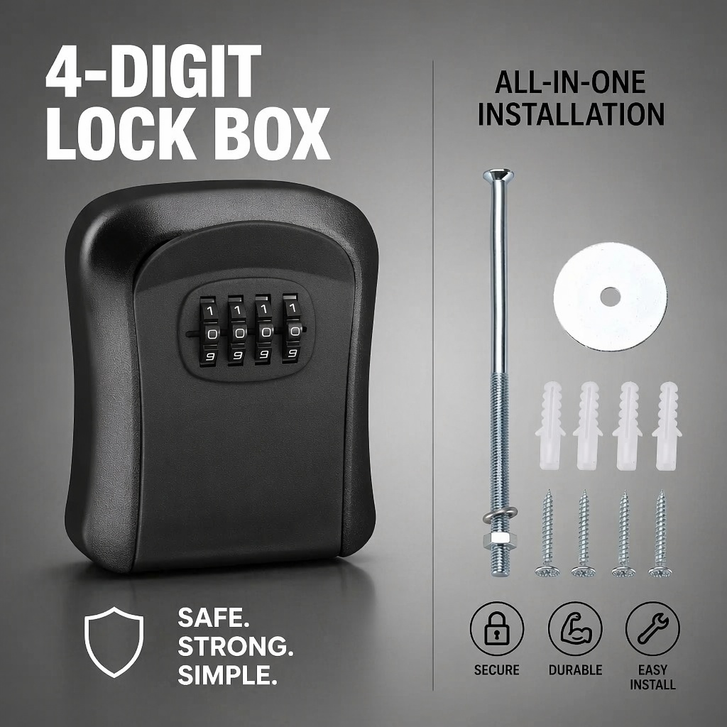 Wall Mount Waterproof Key Stor - Home Security Key Box review and price