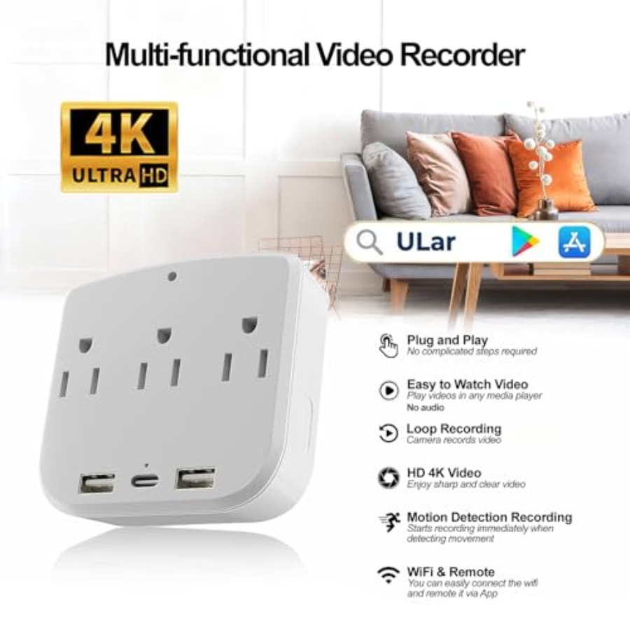 4K Outlet Camera WiFi6 for Hom - Home Security Camera Installation review and price