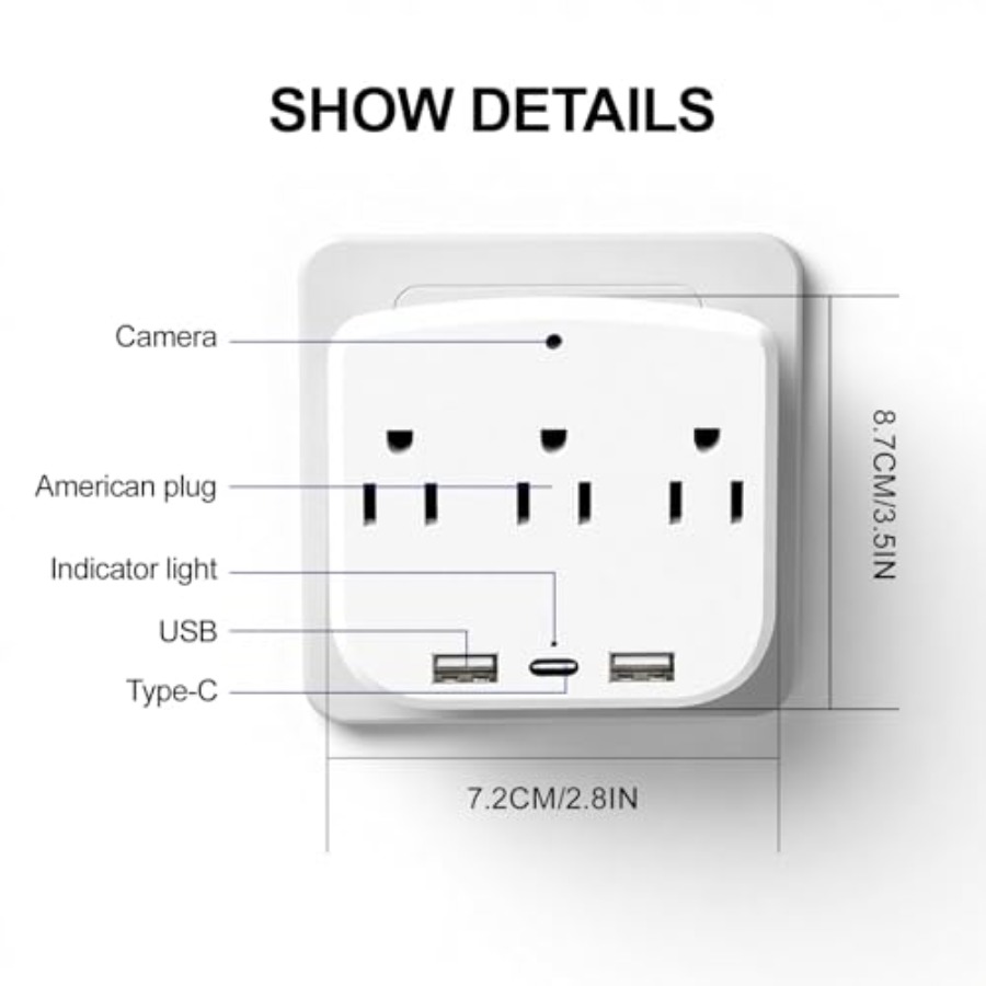 4K Outlet Camera WiFi6 for Hom - Home Security Camera Installation review and price