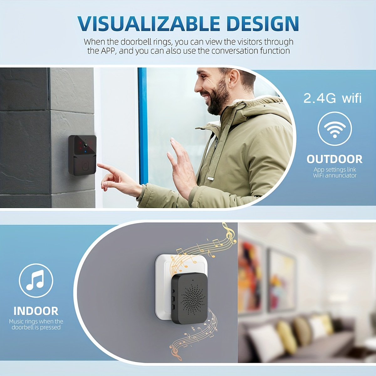 Tuya Wireless Smart Video Door - Home Security Camera Installation review and price